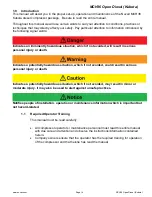 Предварительный просмотр 6 страницы Nuvair Coltri MCH 36 Electric User Manual