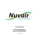 Nuvair Pro CO User Manual предпросмотр