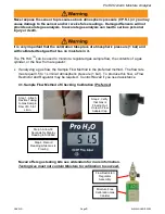 Preview for 9 page of Nuvair Pro H2O Alarm Operation Manual