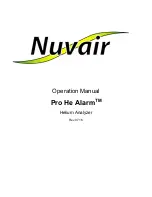 Nuvair PRO HE Operation Manual предпросмотр