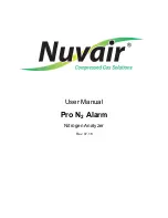 Предварительный просмотр 1 страницы Nuvair Pro N2 Alarm User Manual