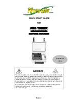 Nuvair PRO TRIMIX Quick Start Manual предпросмотр