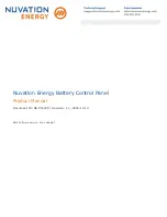 Preview for 1 page of Nuvation Energy BMS NUVBCP-12S Product Manual