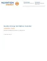 Nuvation Energy Grid Battery Controller Installation Manual preview