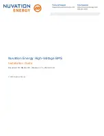 Nuvation Energy High-Voltage BMS Installation Manual preview