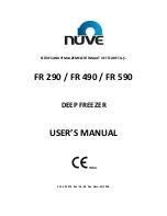 NUVE FR 290 User Manual preview