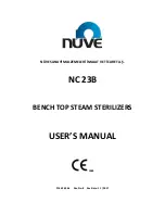 Preview for 1 page of NUVE NC 23B User Manual