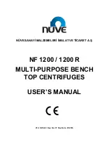 Предварительный просмотр 1 страницы NUVE NF 1200 User Manual