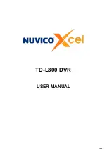 Предварительный просмотр 1 страницы Nuvico Xcel TD-L800 User Manual