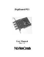 NuVision Canada DigiGuard PCI User Manual preview