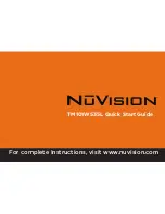 NuVision TM101W535L Quick Start Manual предпросмотр