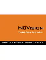 NuVision TM808 Quick Start Manual preview