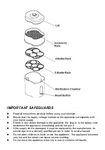 Предварительный просмотр 3 страницы nuVita Stericompact 1082 Instruction Manual