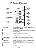 Preview for 6 page of Nuvo E Series Owner'S Manual