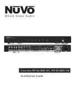 Nuvo Essentia NV-E6GMS-UK Installation Manual preview
