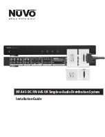 Preview for 1 page of Nuvo NV-A4S-DC Installation Manual