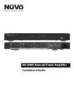 Preview for 1 page of Nuvo NV-D460 Installation Manual