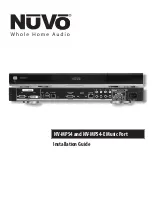 Nuvo NV-MPS4 Installation Manual preview