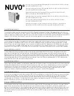 Preview for 1 page of Nuvo NV-P20 Series Instruction Sheet