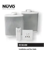 Nuvo NV-WA40W-AMP Installation And User Manual предпросмотр