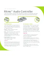 Предварительный просмотр 6 страницы Nuvo Ritimo User Manual