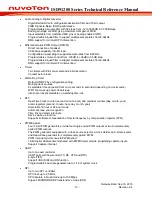 Preview for 13 page of Nuvoton ISD91200 Series Technical Reference Manual