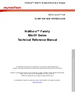 Nuvoton Mini51 Series Technical Reference Manual предпросмотр