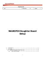 Preview for 1 page of Nuvoton NAU83P20 Manual