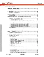 Preview for 2 page of Nuvoton NUC126LE4AE Technical Reference Manual