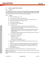 Preview for 262 page of Nuvoton NUC126LE4AE Technical Reference Manual