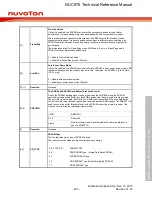 Предварительный просмотр 225 страницы Nuvoton NUC970 series Technical Reference Manual