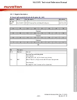 Предварительный просмотр 488 страницы Nuvoton NUC970 series Technical Reference Manual