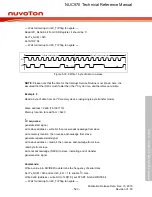 Предварительный просмотр 523 страницы Nuvoton NUC970 series Technical Reference Manual