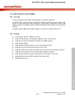 Предварительный просмотр 581 страницы Nuvoton NUC970 series Technical Reference Manual