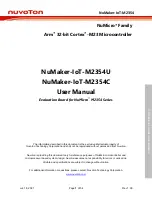 Nuvoton NuMaker-IoT-M2354C User Manual предпросмотр