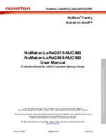 Предварительный просмотр 1 страницы Nuvoton NuMaker-LoRaG868 User Manual