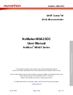 Nuvoton NuMaker-M0A23OC User Manual preview