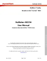 Предварительный просмотр 1 страницы Nuvoton NuMaker-M2354 User Manual