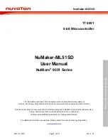 Nuvoton NuMaker-ML51SD User Manual предпросмотр