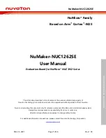 Nuvoton NuMaker NUC1262SE User Manual preview