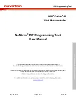 Предварительный просмотр 1 страницы Nuvoton NuMicro ARM Cortex M User Manual