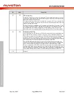 Preview for 190 page of Nuvoton NuMicro ML51 Series Technical Reference Manual