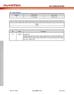 Preview for 200 page of Nuvoton NuMicro ML51 Series Technical Reference Manual