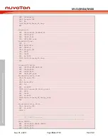 Предварительный просмотр 356 страницы Nuvoton NuMicro ML51 Series Technical Reference Manual