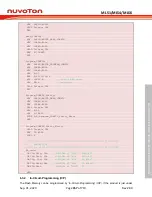 Предварительный просмотр 357 страницы Nuvoton NuMicro ML51 Series Technical Reference Manual