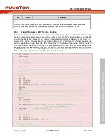 Предварительный просмотр 419 страницы Nuvoton NuMicro ML51 Series Technical Reference Manual
