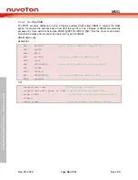 Предварительный просмотр 36 страницы Nuvoton NuMicro MS51 32K Series Technical Reference Manual
