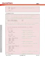 Предварительный просмотр 260 страницы Nuvoton NuMicro MS51 32K Series Technical Reference Manual
