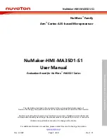 Nuvoton NuMicro NuMaker-HMI-MA35D1-S1 User Manual предпросмотр