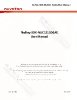 Preview for 1 page of Nuvoton NuTiny-SDK-NUC131 Series User Manual